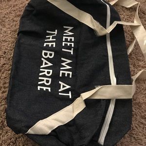Meet me at the Barre gym bag!! Super cute!